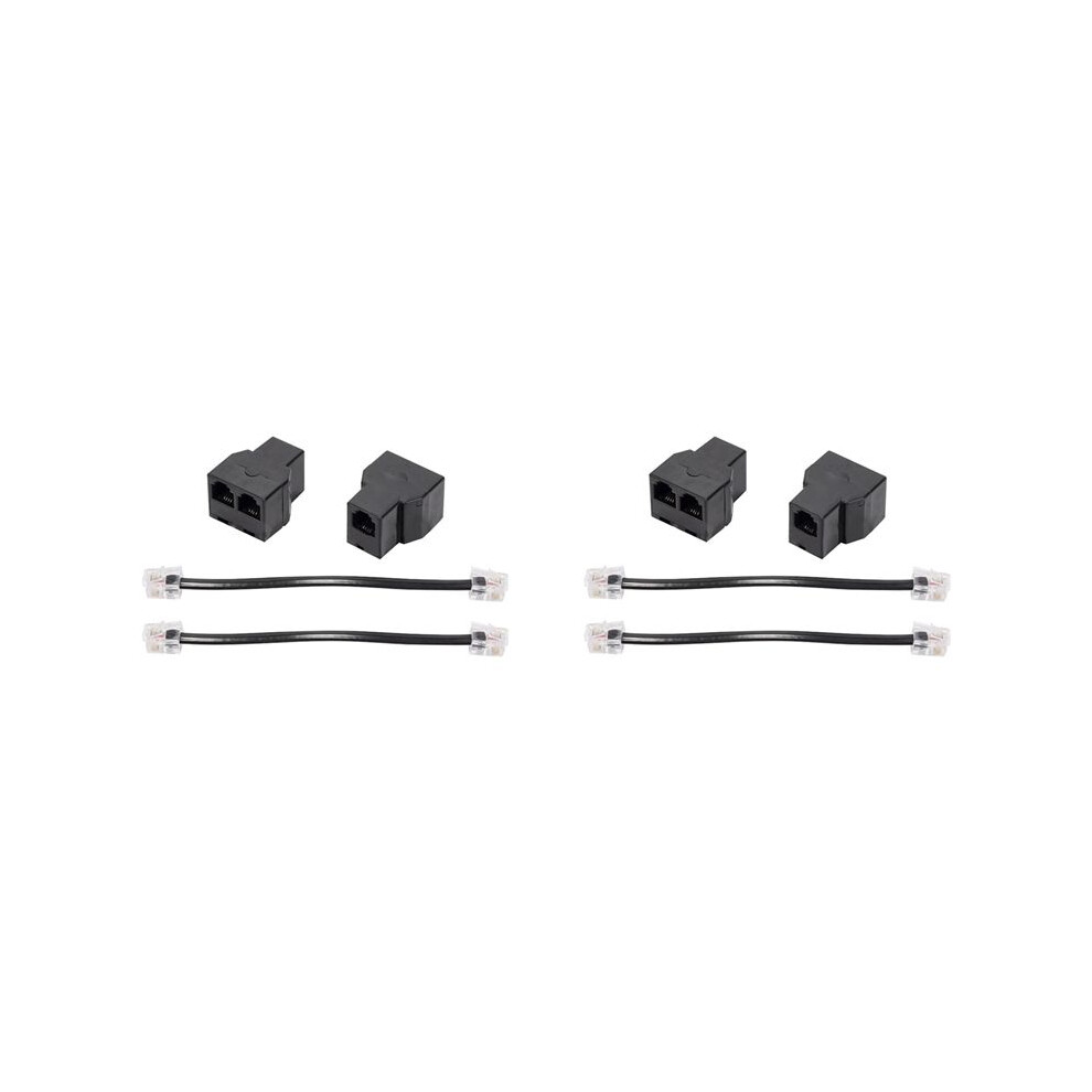 4Pcs Rj11 Telephone Cable Splitter 15Cm Cable 6P4c 2 Telephone Cable Splitter Adapter 4711076899448