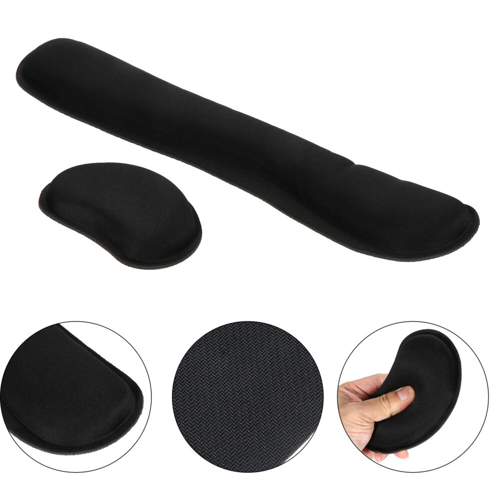 Memory Foam Wrist Rest Set For Keyboard And Mouse 9152228057449