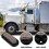 Heavy Duty Black Truck Tail Light Assembly LED 2-Piece 3