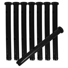8 Pcs Garbage Can Trash Can Accessories 19.30X2.50X2.50CM Black