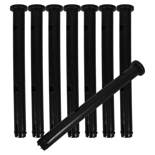 8 Pcs Garbage Can Trash Can Accessories 19.30X2.50X2.50CM Black