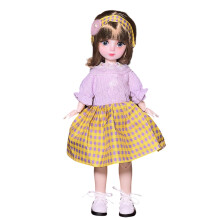 Loli Doll Dress-Up Complete Set With 1Pc Movable Body (Naked Doll), 20 Joints For Flexible Posing, Hand-Painted Lip Makeup For Exquisite Details
