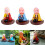 Solar Shaking Monk Ornament Blue Car Home Office Decor 6
