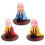 Solar Shaking Monk Ornament Blue Car Home Office Decor 8