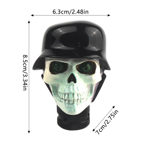 (Black) Manette de Vitesse Crâne Auto/Manuelle 2