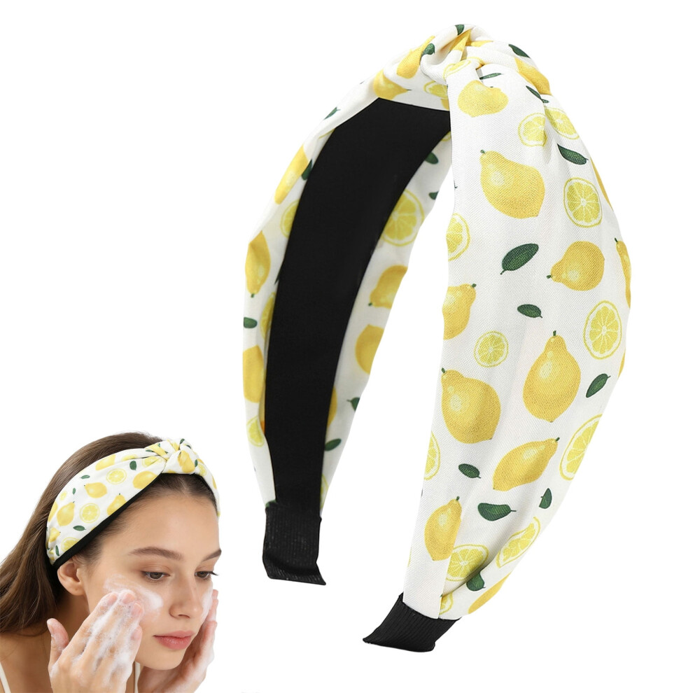 Virenlux fruit-pattern knotted headband for women 2 inches