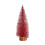 Mini Christmas Tree Bottle Brush Tabletop 2 Sizes Red 1
