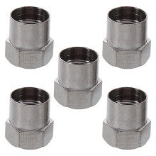 Stainless Steel Tire Valve Caps Dustproof Waterproof 5 Pcs