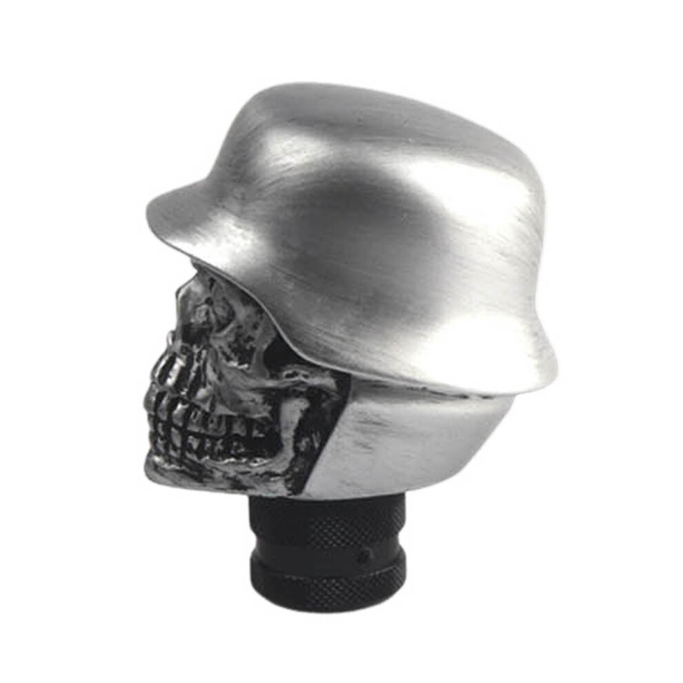 (Silver) Skull Car Shift Knob Fits Most Manual/Auto Transmissions Silver 6253032947131