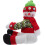 Plush Snowman Tree Topper Funny Gnome Hugger Decoration 1