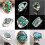 Vintage 925 Silver Turquoise Ring Size 6-10 2