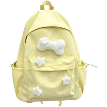 Zaino Y2K Zaino a stella Zaino preppy con accessori Y2K Zaino Kawaii carino Cose Kawaii (rosso)