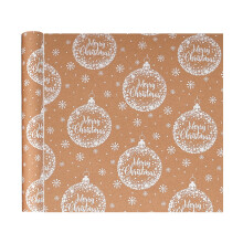 Christmas Wrapping Paper, Gift Wrapping Paper, Large Khaki Holiday Wrapping Roll, Durable Tear-Resistant Material