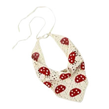 Crochet Bandana Headband for Women and Girls Mushroom Design