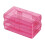 2PC Clear Plastic Pencil Box, Large Capacity, Snap-Tight Lid, Stackable, Compatible with School/Office Supplies 1