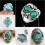Vintage 925 Silver Turquoise Ring Size 6-10 4