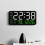 Modern LED Digital Alarm Clock - Date Temperature Display with Brightness Control Dual Power Options 7