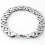 Pulseira de aço inoxidável bizantina para homens e mulheres, 6/8/11 mm, 7-11 polegadas, prateada, 11 mm, 8,5 polegadas. 4
