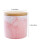 Ceramic Rice Jar Sturdy Pink Easy to Clean Tea Container 1Set 5