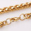Corrente de moda feminina e masculina em aço inoxidável 316L, joia para presente, dourada, 4 mm, pulseira de 10 polegadas. 4