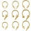 Stainless Steel Septum Ring Spike Cone 3 Pcs 3