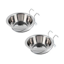 Kennel Waterbak Hangend, RVS Puppy Bowls, Hondenkrat Waterbak Hondenschotel Feeder Voedselhouder