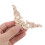 Wood Stickers Unpainted Beige Solid Wood Appliques 4pcs 5