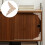 Wood Stickers Unpainted Beige Solid Wood Appliques 4pcs 6