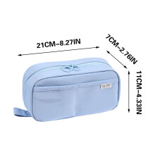 Transparent Pencil Case, Large Capacity, 21 x 11 cm