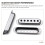 Silver Guitar Pickup Cover Set 3 Pieces 2