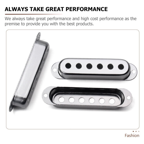 Silver Guitar Pickup Cover Set 3 Pieces 1