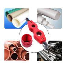 Set di pulitori e alesatori per tubi in rame, alesatore interno-esterno per tubi e condotti, alesatore per sbavatura, strumento per smussatura per