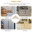 Wood Stickers Unpainted Beige Solid Wood Appliques 4pcs 8