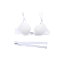 Ame Women's Essentials Sexy Bra Deep U Plunge Bra LowCut Multi-Way Convertible Multipoint Push Up Plunge Bra 32-38B