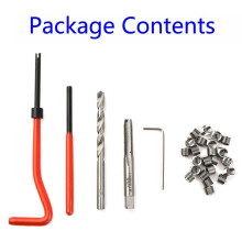 30Pcs Kit M6 Thread Repair Tool HSS Spanner Wrench Screw Thread Inserts Restoring Hand Tool Accessories For Steel Cast Iron Alum