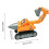 Excavator Toy Push-and-Go Construction Vehicle with Movable 3