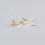 Sterling Silver Round Disc Climber Earrings A4483-Gold 4