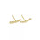 Sterling Silver Round Disc Climber Earrings A4483-Gold 5