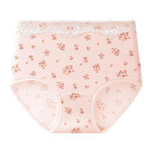 High Waist Cotton Underwear for Women Full Coverage Panties Floral Print Briefs
