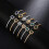 Women's 925 Silver Gold-Plated Cubic Zirconia Bangle 2