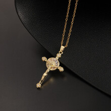 Cross Pendant Necklace for Women Microset Color Zircon for Women Jewelry Valentines Day