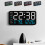 Modern LED Digital Alarm Clock - Date Temperature Display with Brightness Control Dual Power Options 1