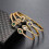 Women's 925 Silver Gold-Plated Cubic Zirconia Bangle 3