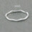 Solid Sterling Silver Plain Dainty Thin Above Knuckle Midi Pinkie Ring A3388-3 3