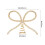 Metal Rhinestone Bow Tree Topper Silver Gold 1pc 3