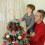 Metal Rhinestone Bow Tree Topper Silver Gold 1pc 8
