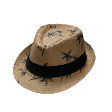 Fedora Hats for Kids, Beach Hat, Kids Straw Hats, Sun Hat, Khaki One Size