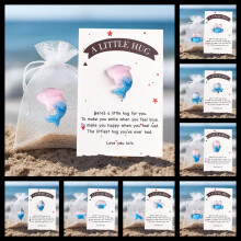 Valentine's Pocket Hug Dolphin Token – "Thinking of You" Gift for Kids, Him, Her, Long-Distance Couples – Under $5! Compatible with K*ids