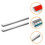 Kitchen Order Holder Rail Wall Mounted Aluminum Alloy 2 pcs 6