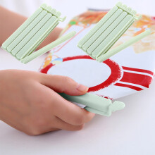 Paquete de 10 clips de cierre hermético para bolsas de alimentos, diseño de cierre a presión fácil para aperitivos, frutas y verduras, y